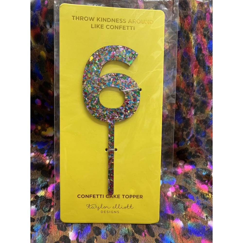 Confetti Cake Topper NEW By Taylor Elliott Designs 6